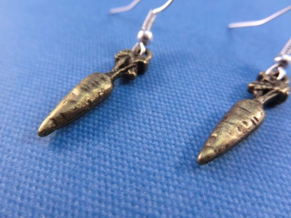 Mohrrübe Ohrringe Vintage Optik Karotte carrot